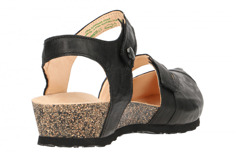 Think Kessy Sandale schwarz Glattleder