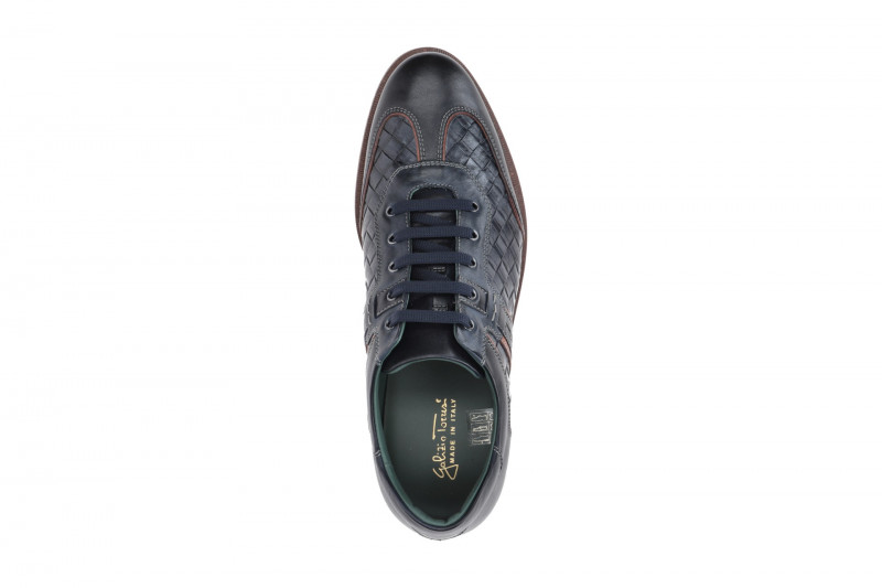 Galizio Torresi Schuhe blau braun Flecht 312918