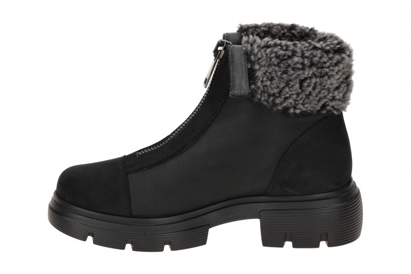 Paul Green Winter Stiefelette schwarz Boots Front-Zip 8251