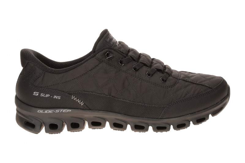 Skechers Glide Step Schuhe schwarz uni Slip-Ins 104556