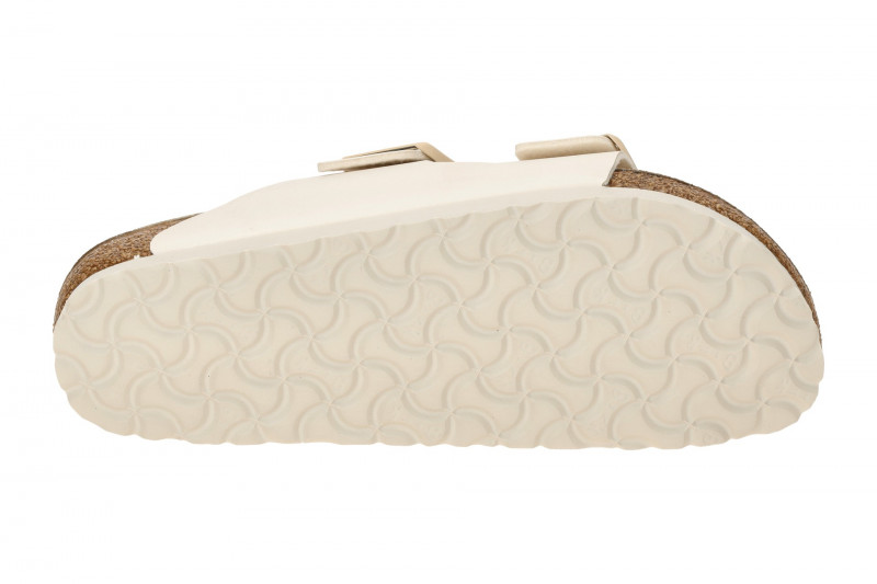 Birkenstock Arizona BS Pantolette weiß eggshell SCHMAL 1027339