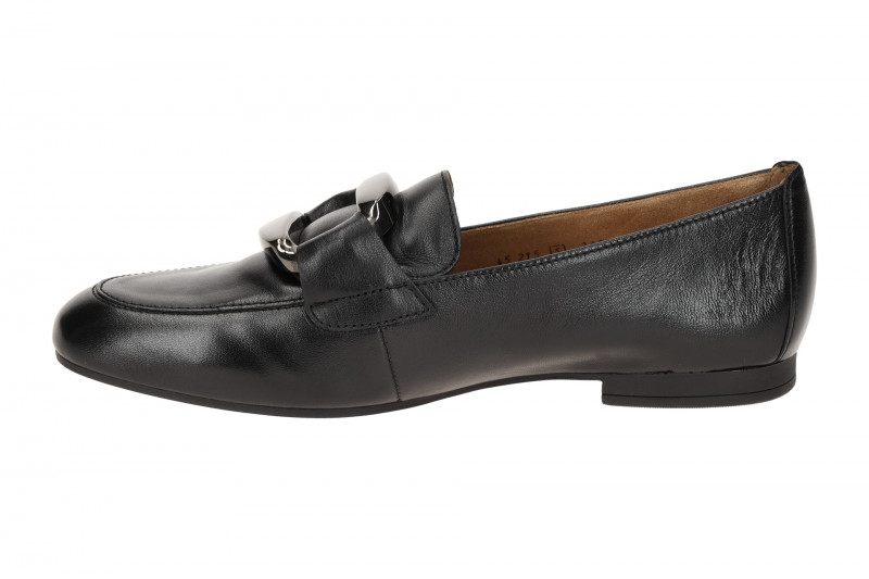 Gabor Schuhe Slipper Loafer schwarz Nappa 45.215.27