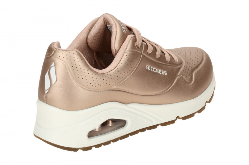 Skechers Uno Schuhe rose gold metallic Sneakers 73691