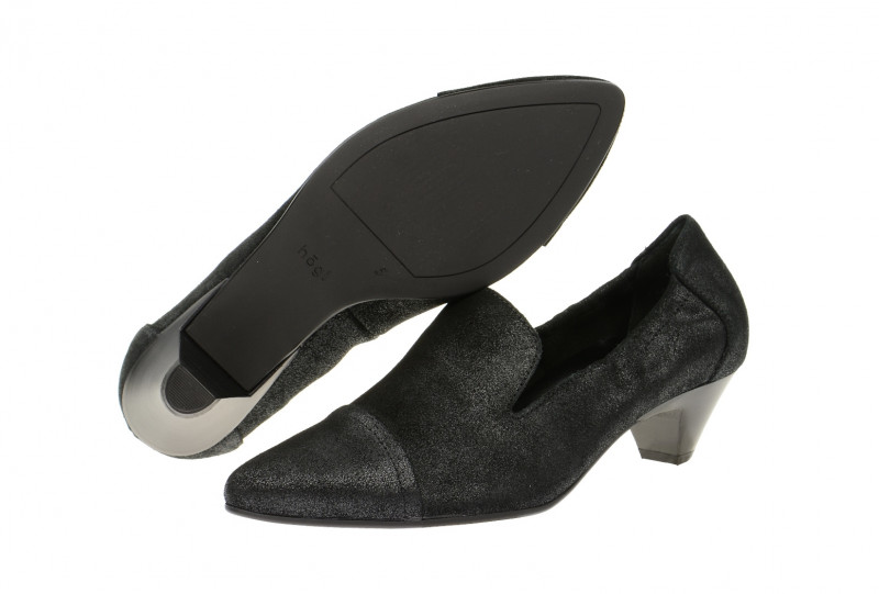 Högl Pumps schwarz sheenvelour Gr 36 - 4322