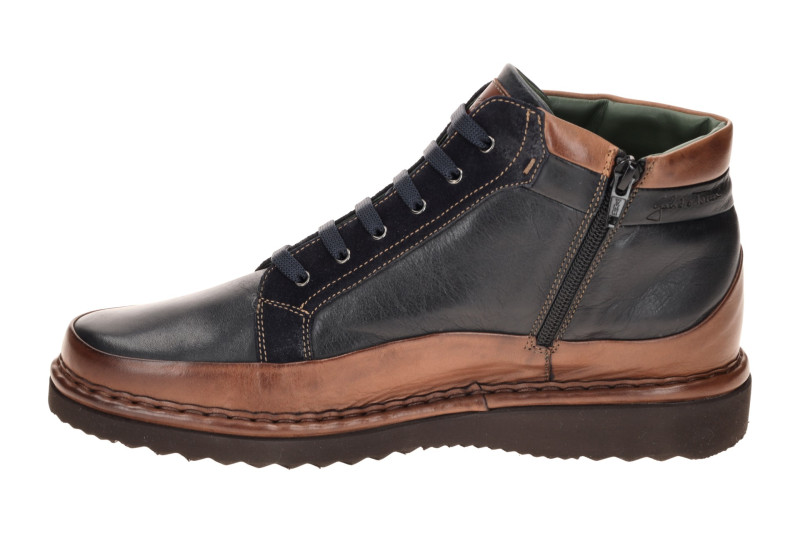 Galizio Torresi Stiefelette blau navy braun 620448