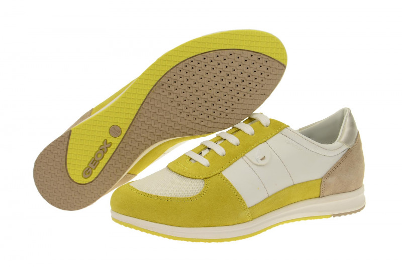Geox D52H5B 05422 C1372 Avery gelb weiß