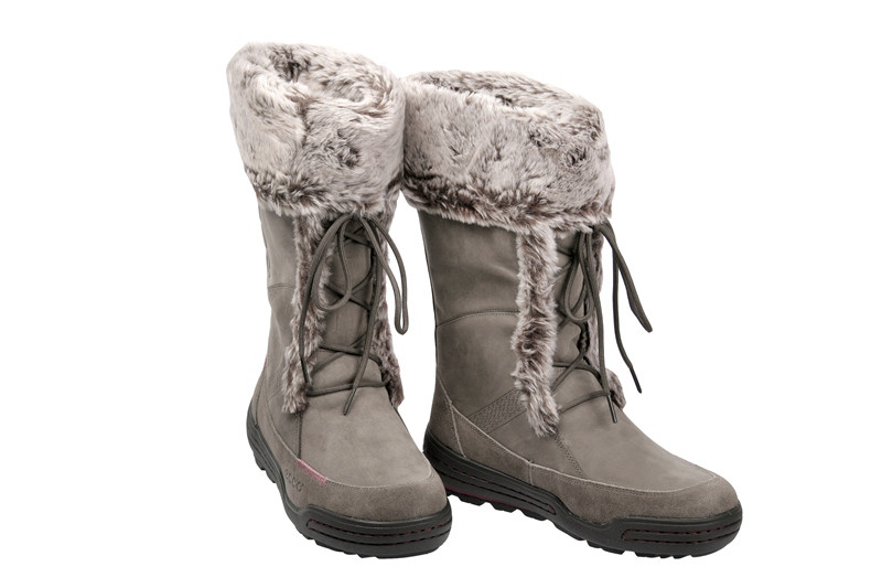 Ecco Siberia Stiefel grau Winterstiefel Boots
