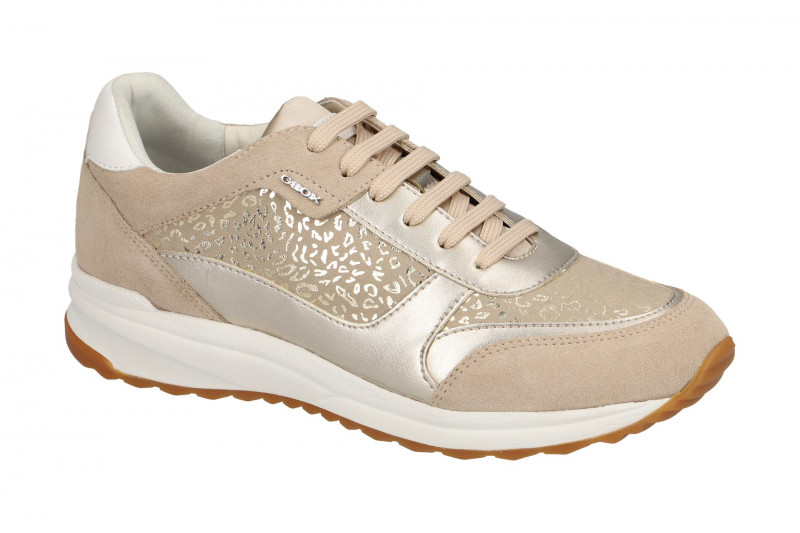 Geox Airell Schuhe beige gold Leo D642SC 0DC22 C6738