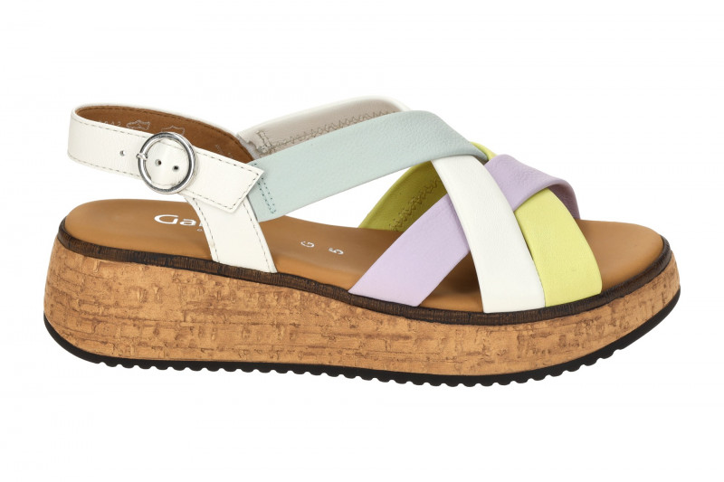 Gabor Plateau Sandalen bunt Nappa 62.823.22