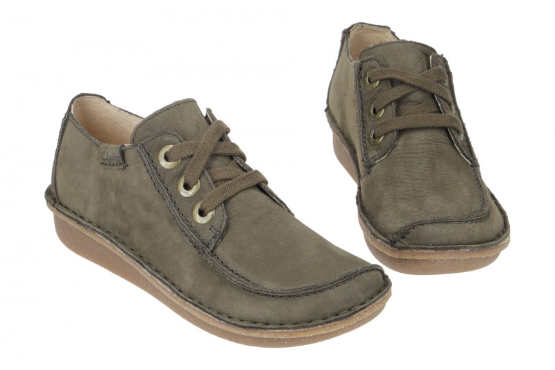 Clarks Funny Dream Schuhe grün olive Nubuck 26173890