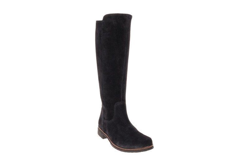 Gabor Schaft Stiefel blau Schaftweite M Velour 8023.04.005