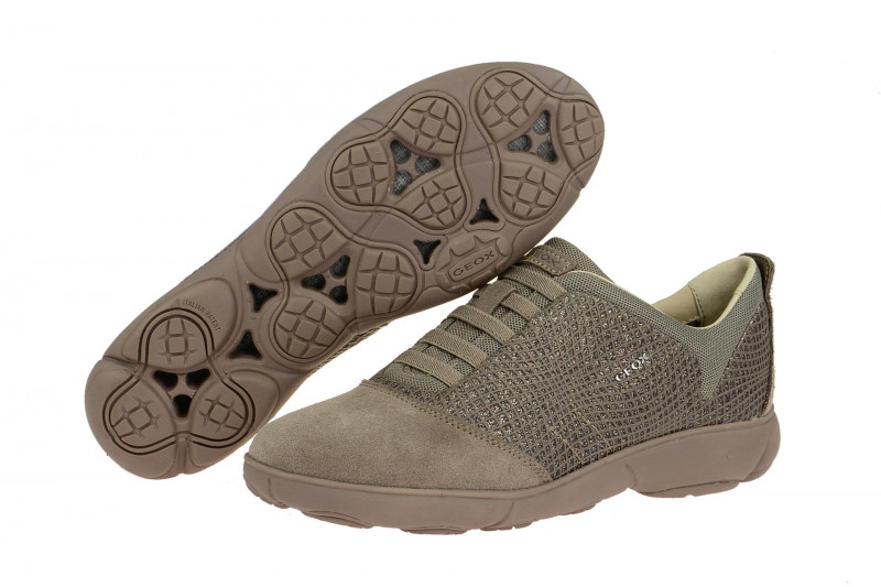 Geox Nebula Slipper grau Glitter