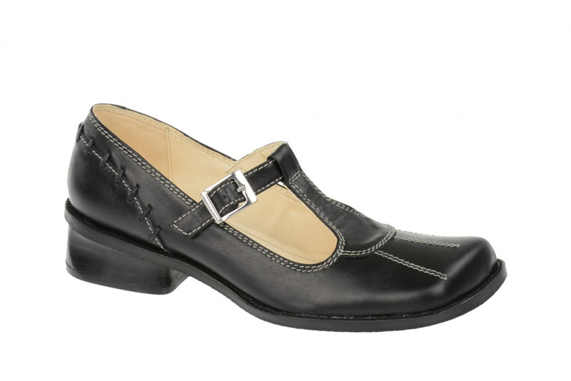 Tiggers T-Riemchen Pumps Yvonne in schwarz