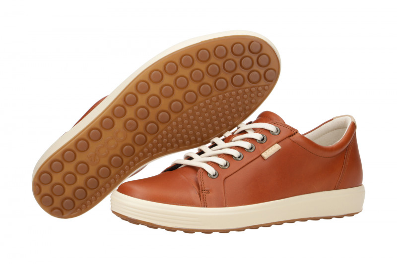 Ecco Schuhe Soft 7 braun cognac Damen Sneaker