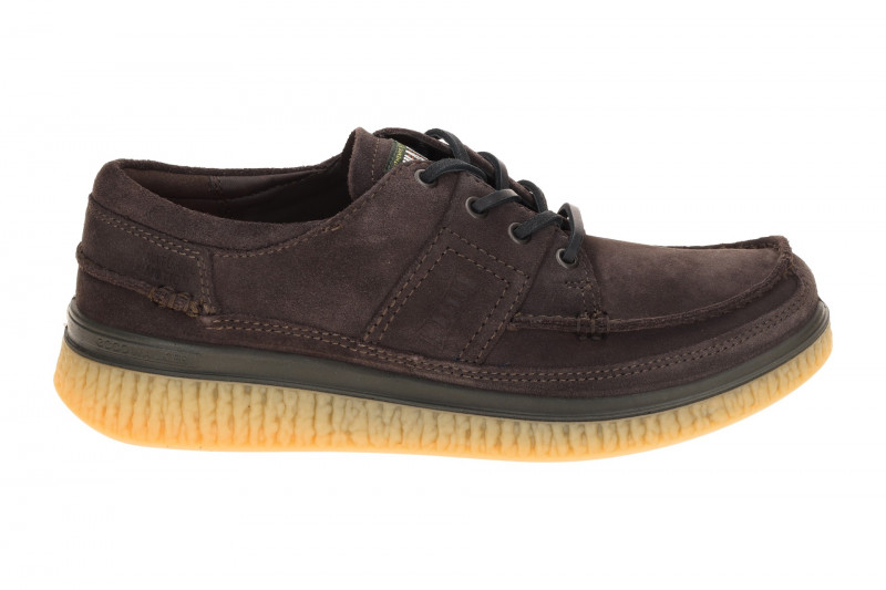 Ecco Walker Schuhe braun mocca Velour Mokassin 571104