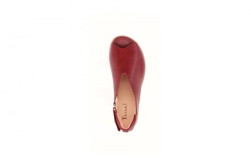 Think Kamaa Sandalette rot rosso Peeptoe 788