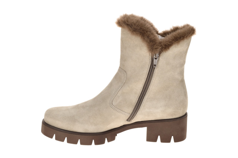 Gabor Stiefelette grau Fellkragen 8018.04.005
