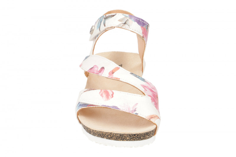 Think Dumia Sandale weiß pastell Blumen 297