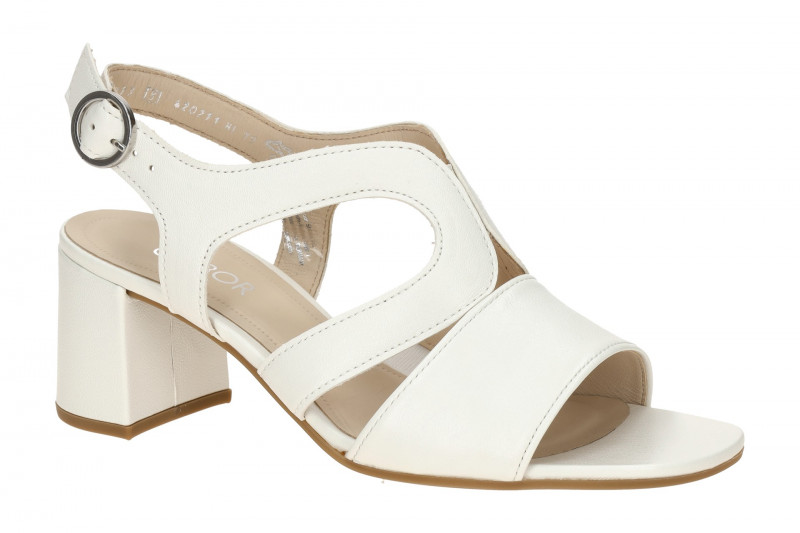 Gabor Sandalette weiß creme Nappa 81.713.20