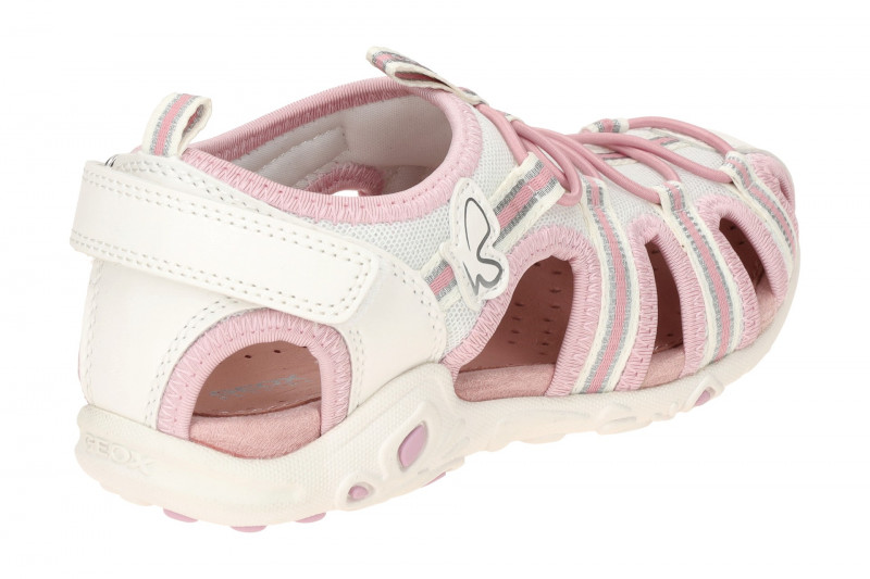 Geox Whinberry Kinder Mädchen Sandale weiß rosa J35GRA