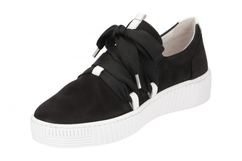 Gabor Schuhe schwarz Nubuck Slipper 83.333.17