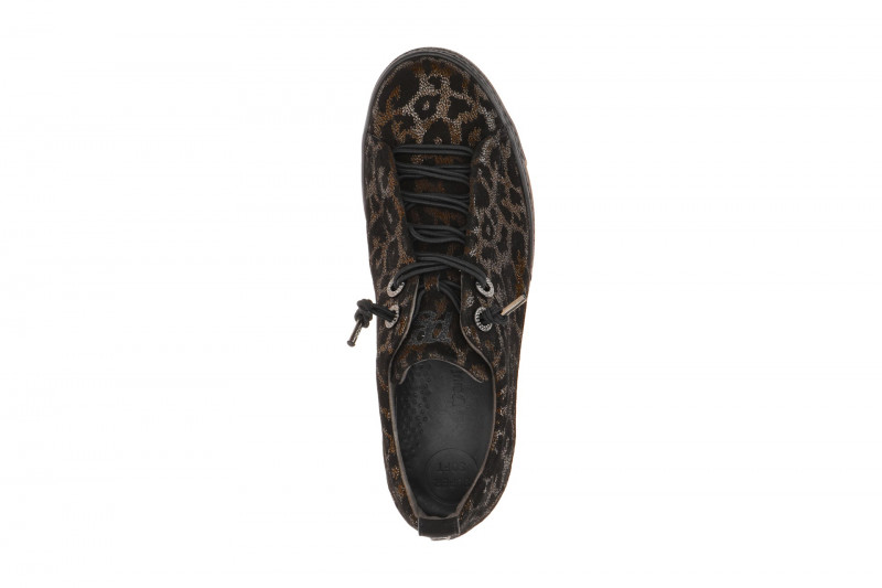 Paul Green Sneaker Schuhe braun schwarz Glossy Leo 5417