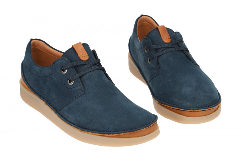 Clarks Oakland Schuhe blau Nubuck