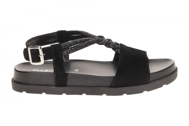 Gabor Fashion Sandale schwarz Strass 84.601.17