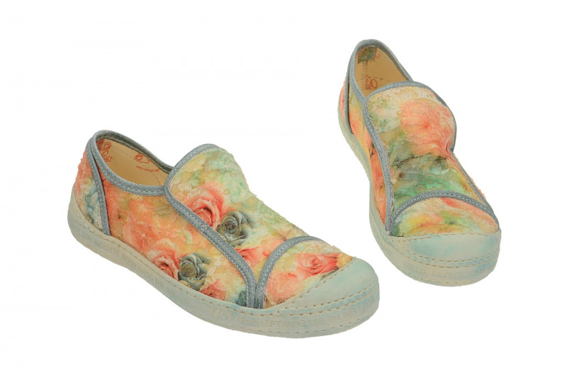 Eject Dass Slipper orange Blumen 16221/2