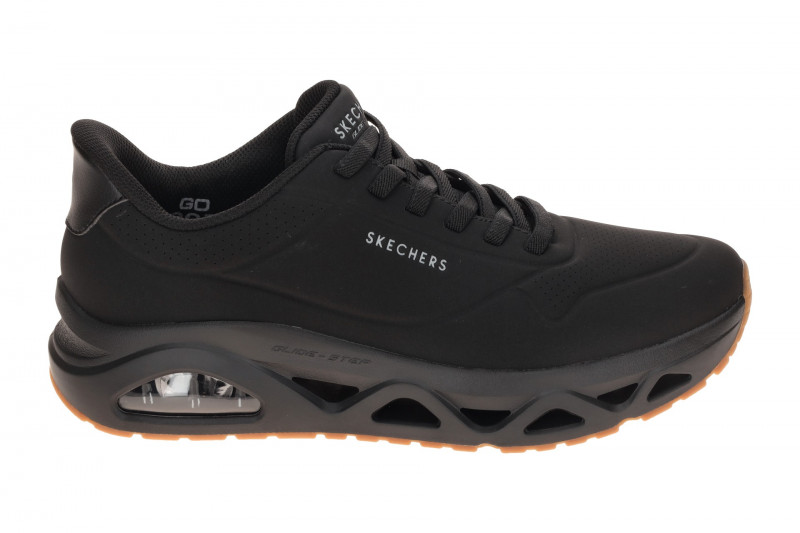 Skechers Uno Glide Step Schuhe Sneakers schwarz Herren Slip Ins 183420