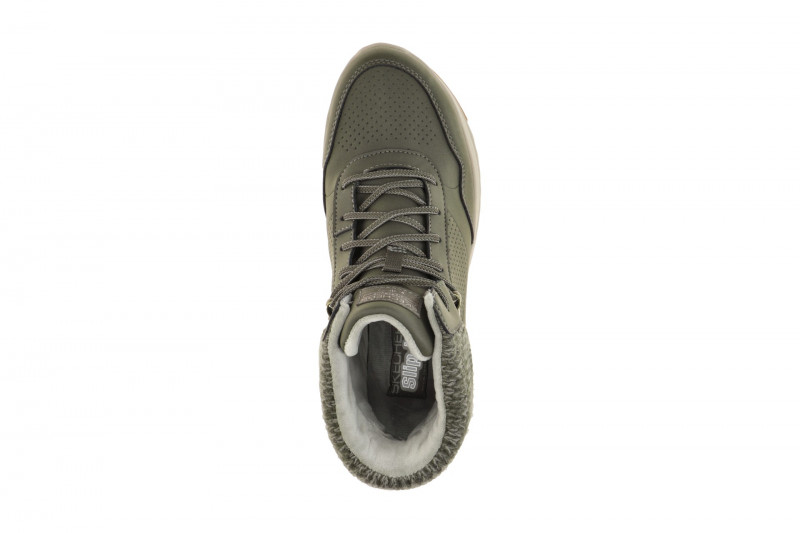 Skechers On-The-Go Mid Sneaker olive grün wasserdicht Slip Ins 144739
