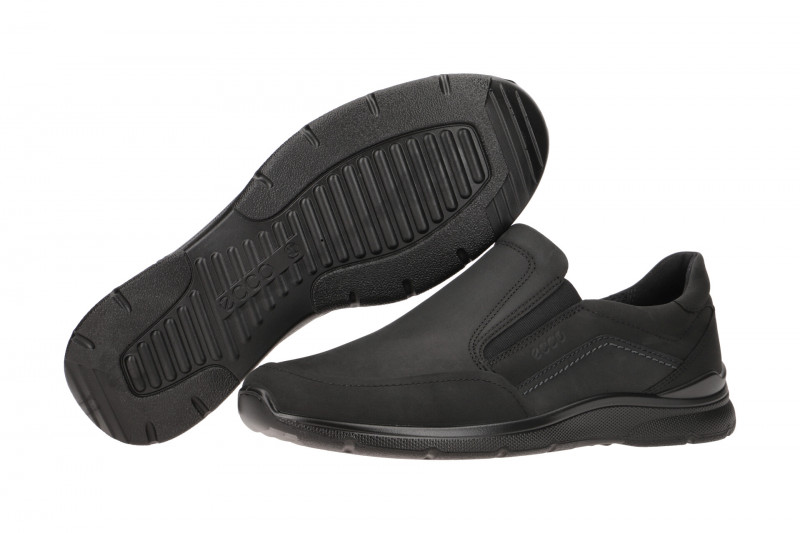 Ecco Irving Schuhe Slipper schwarz Nubuck