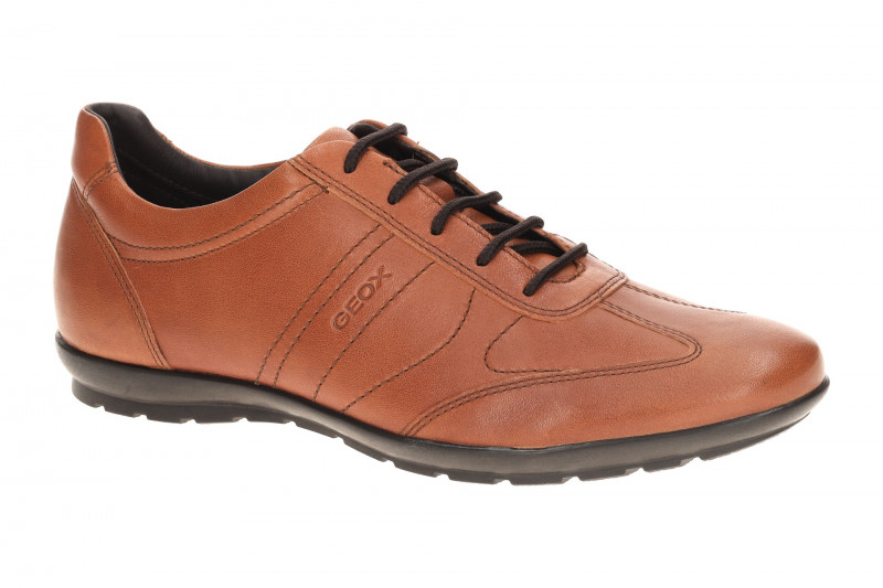 Geox Symbol Schuhe hellbraun Schnürer U74A5B