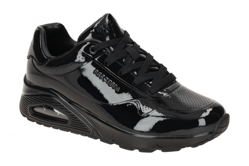 Skechers Uno Schuhe Sneakers schwarz Lack 177142