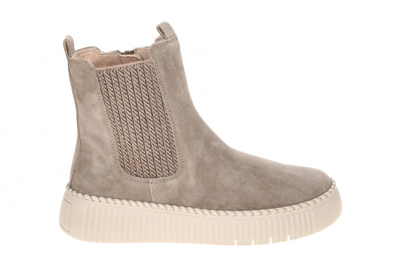Gabor Stiefel beige kiesel Velour Plateau Boots 8014.01.008