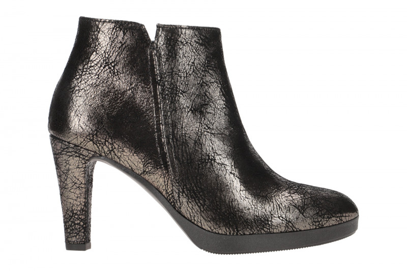 Gabor Stiefelette schwarz silber High-Heels 35.890.69