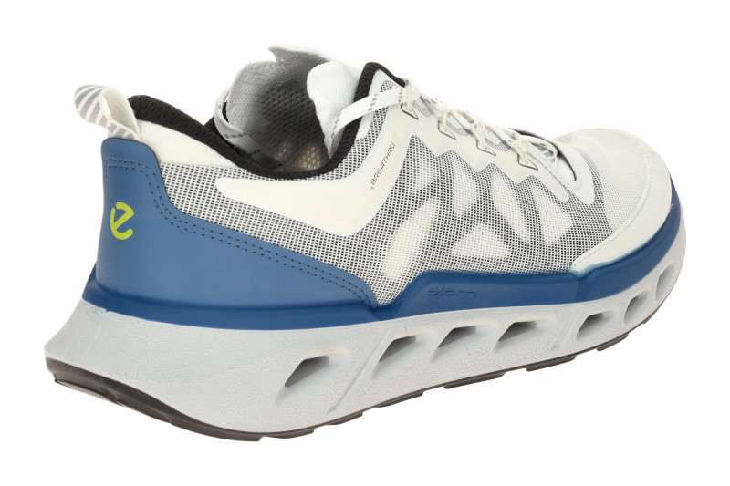 ecco Biom 720 Sneaker Heren Schuhe weiß blau Mesh 850314