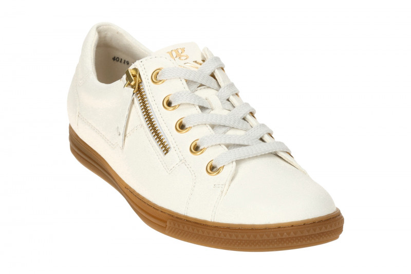 Paul Green Schuhe Schnürer cream-weiß Nappa 4940
