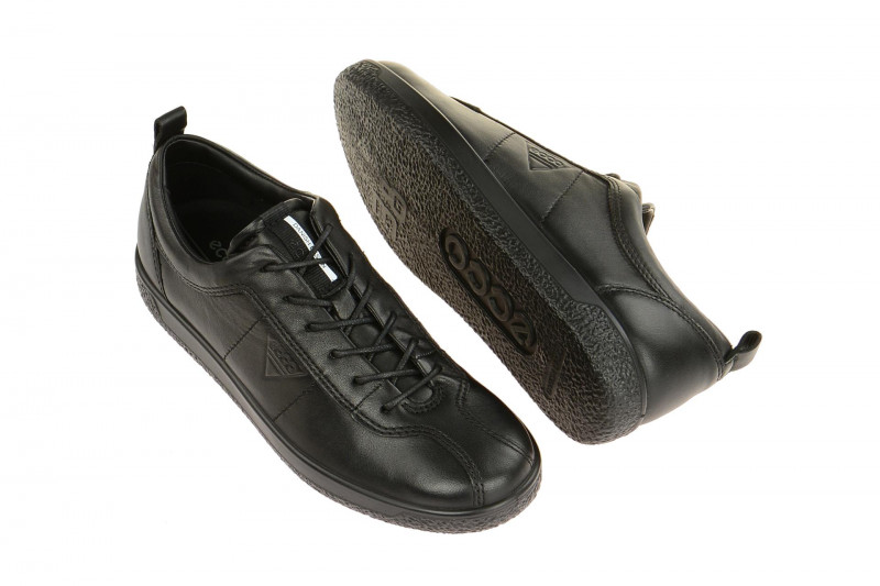 Ecco Soft 1 Schuhe schwarz Herren Sneaker