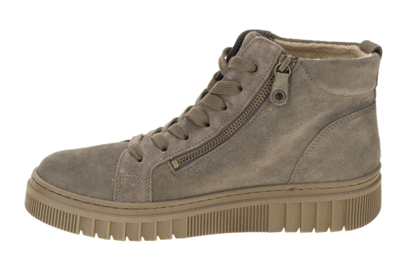 Gabor Mid-Sneaker Boots taupe grau Velour 8008.01.013