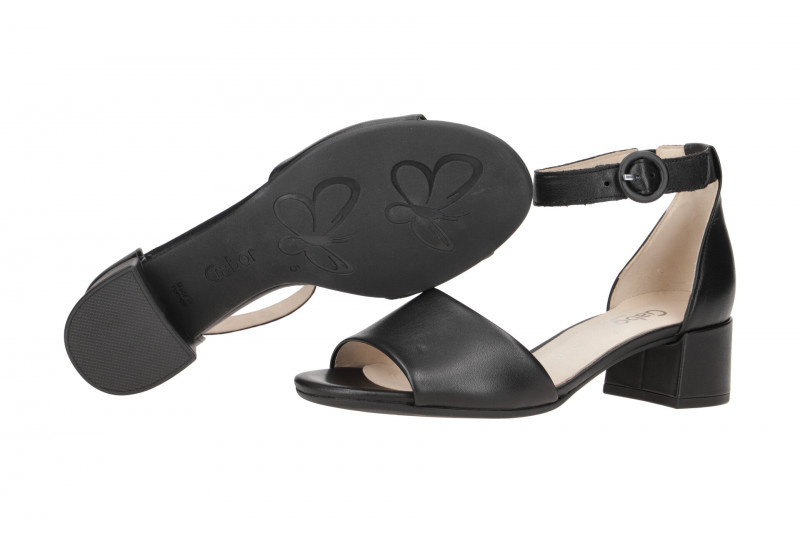 Gabor Sandalette schwarz Nappa 82.902.27