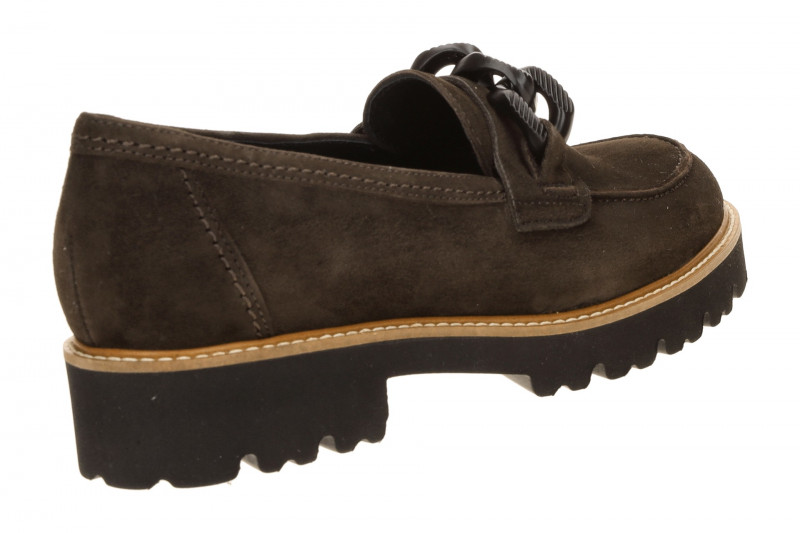 Gabor Fashion Schuhe Slipper braun Velour Loafer 4013.01