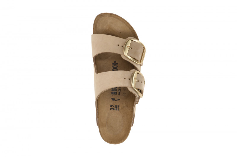 Birkenstock Arizona Big Buckle Pantolette beige sandcastle SCHMAL