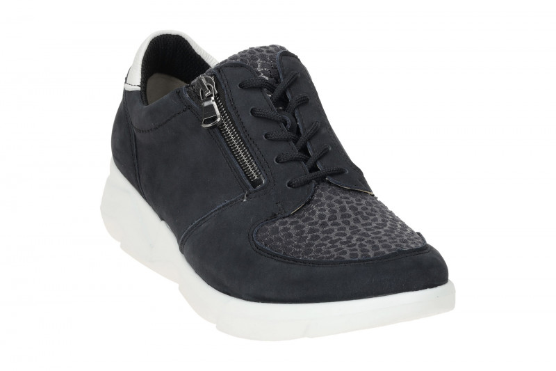 Waldläufer Funky Schuhe blau weiß K-Weite Orthotritt 668K02