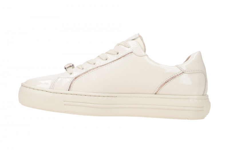 Paul Green 5296 Sneaker Schuhe beige Lack Strass