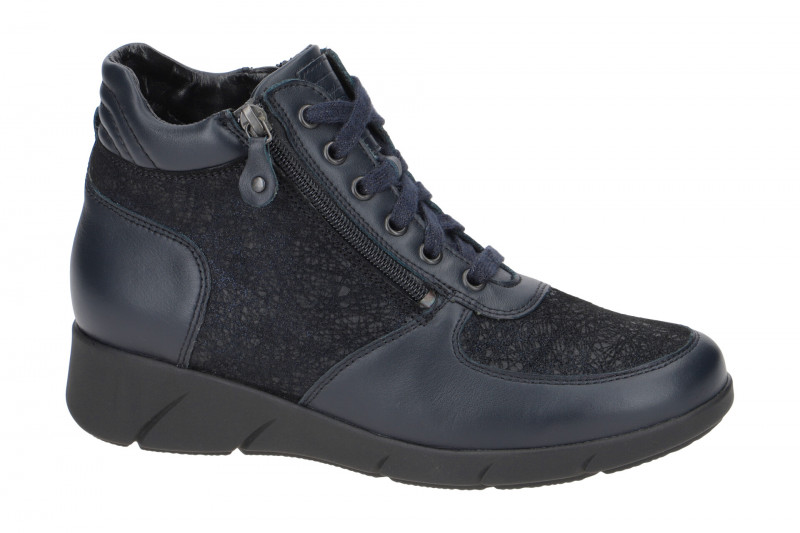 Waldläufer Kaina Warmfutter Stiefeletten blau K-Weite
