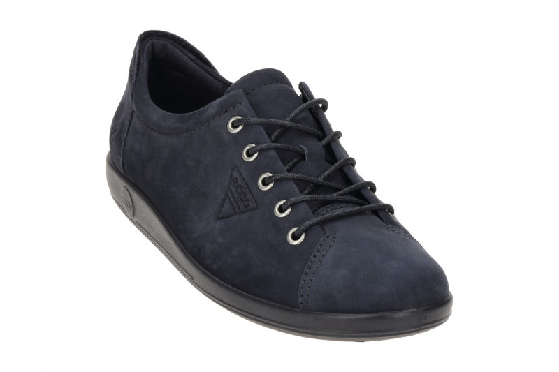 Ecco Soft 2 Schuhe blau nightsky Damen Schnürer