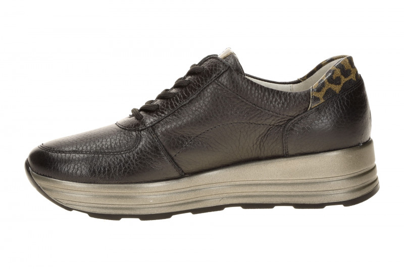 Waldläufer Lana Plateau Schuhe schwarz grau metallic 758009