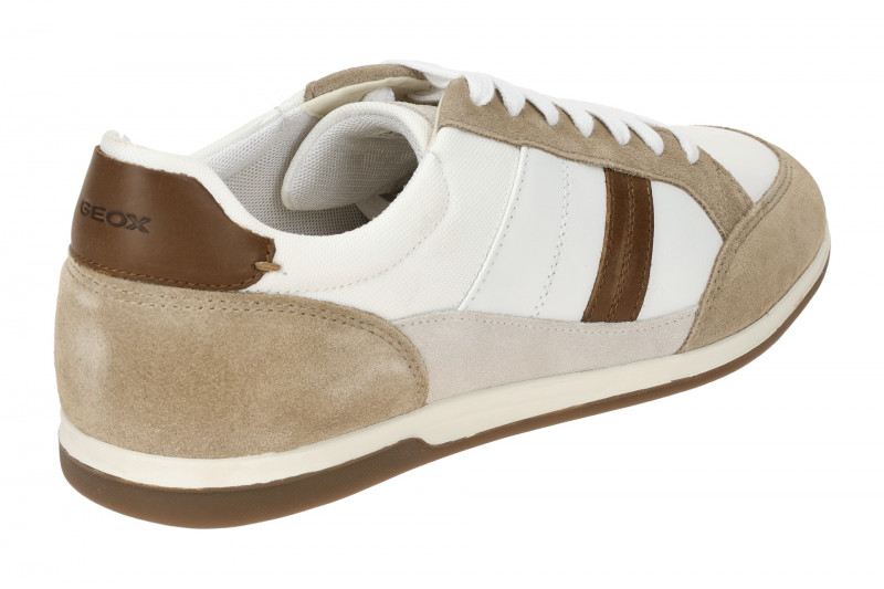Geox Renan Schuhe Sneaker weiß braun U454GA