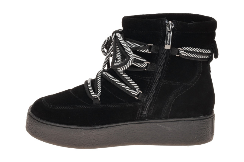 Tamaris Winter Stiefelette Plateau Boots schwarz Velour 26803
